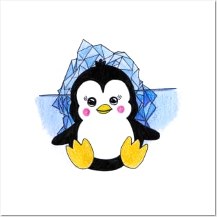 Cute baby penguin kids gift Posters and Art